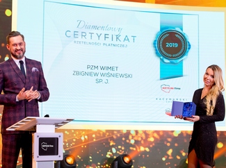 Wręczenie Certyfikatu Rzetelności dla PZM Wimet